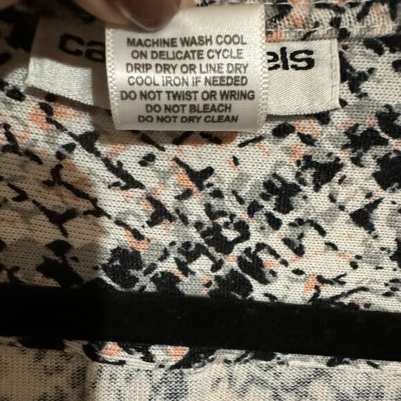 PERFECT for FALL!! LIGHTWEIGHT SNAKE PRINT 1/4 ZIP SWEATER 2X #L - Picture 7 of 8